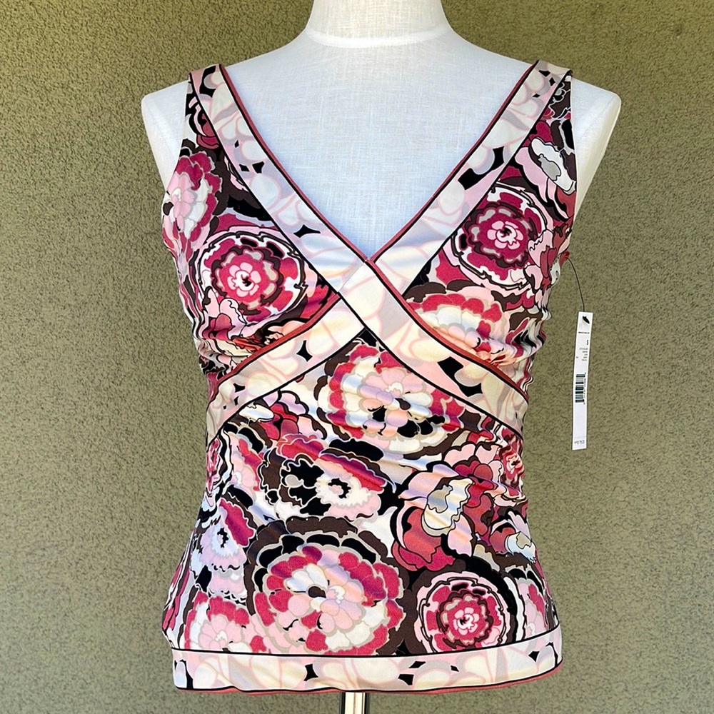 NEW Elie Tahari silk jersey cami top